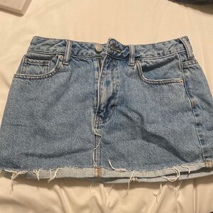 pacsun denim mini skirt